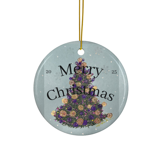 Decorative Ceramic Christmas Ornaments, Festive artistic ornaments