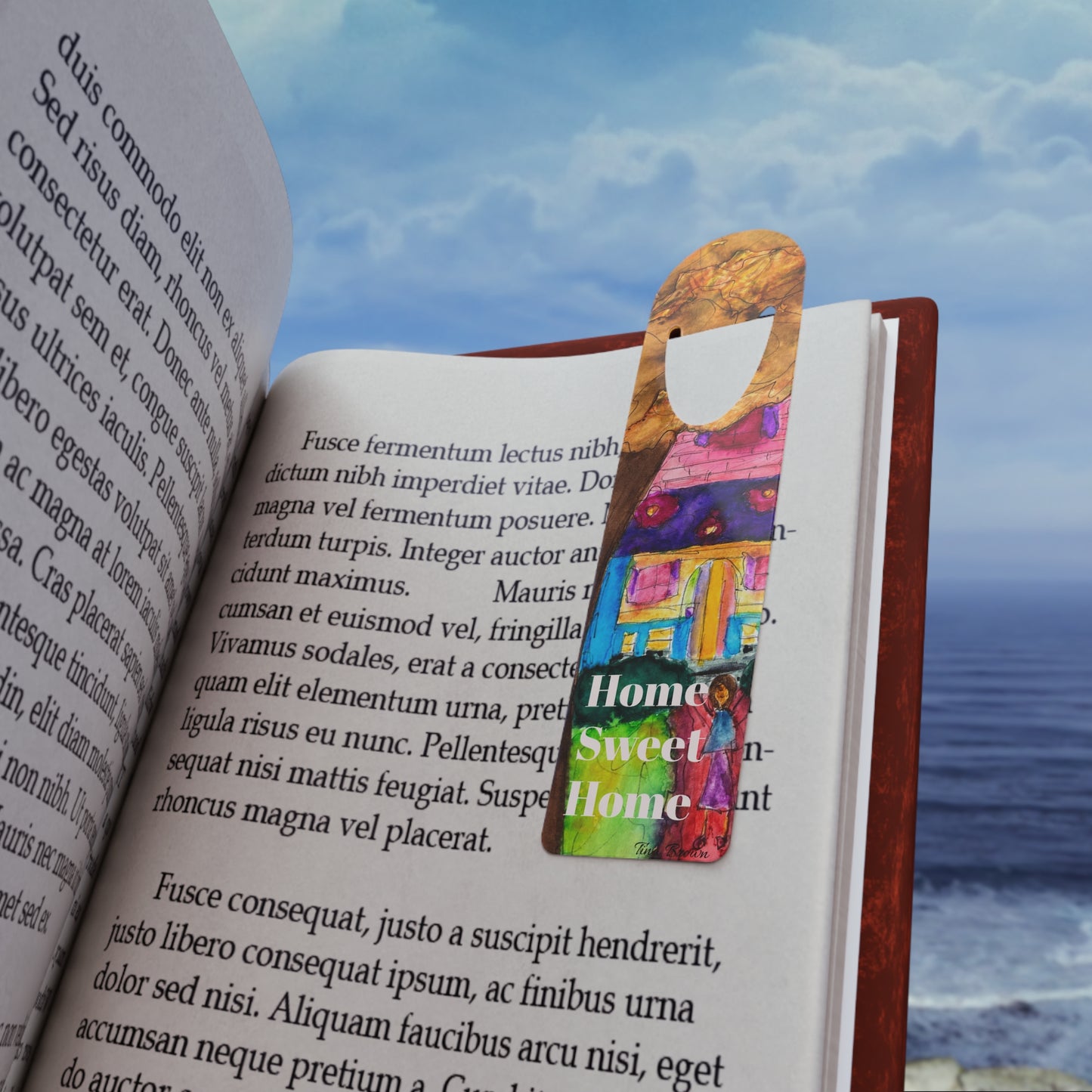Colorful Illustrated Bookmark, Perfect for Book Lovers, Gift for Readers, Literary Gifts,