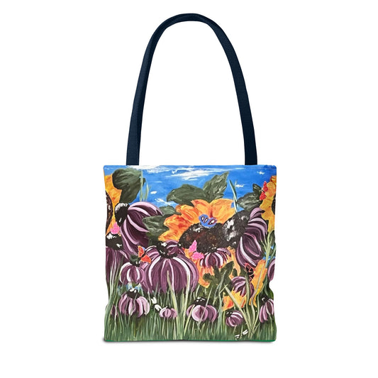 Vibrant Sunflower Floral Tote Bag – Perfect for Adventures & Everyday Use