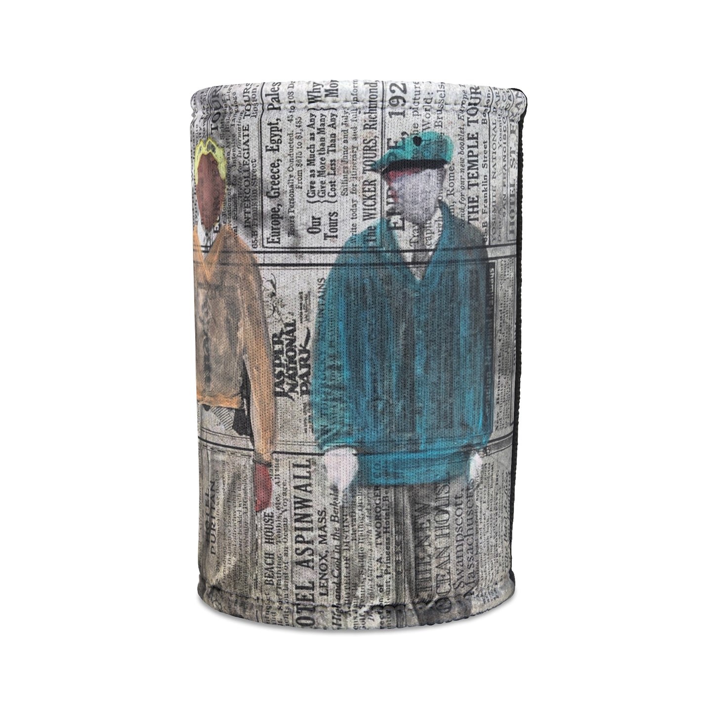 Copy of Vintage Golf Newspaper Stubby Cooler - Unique Golf Gift