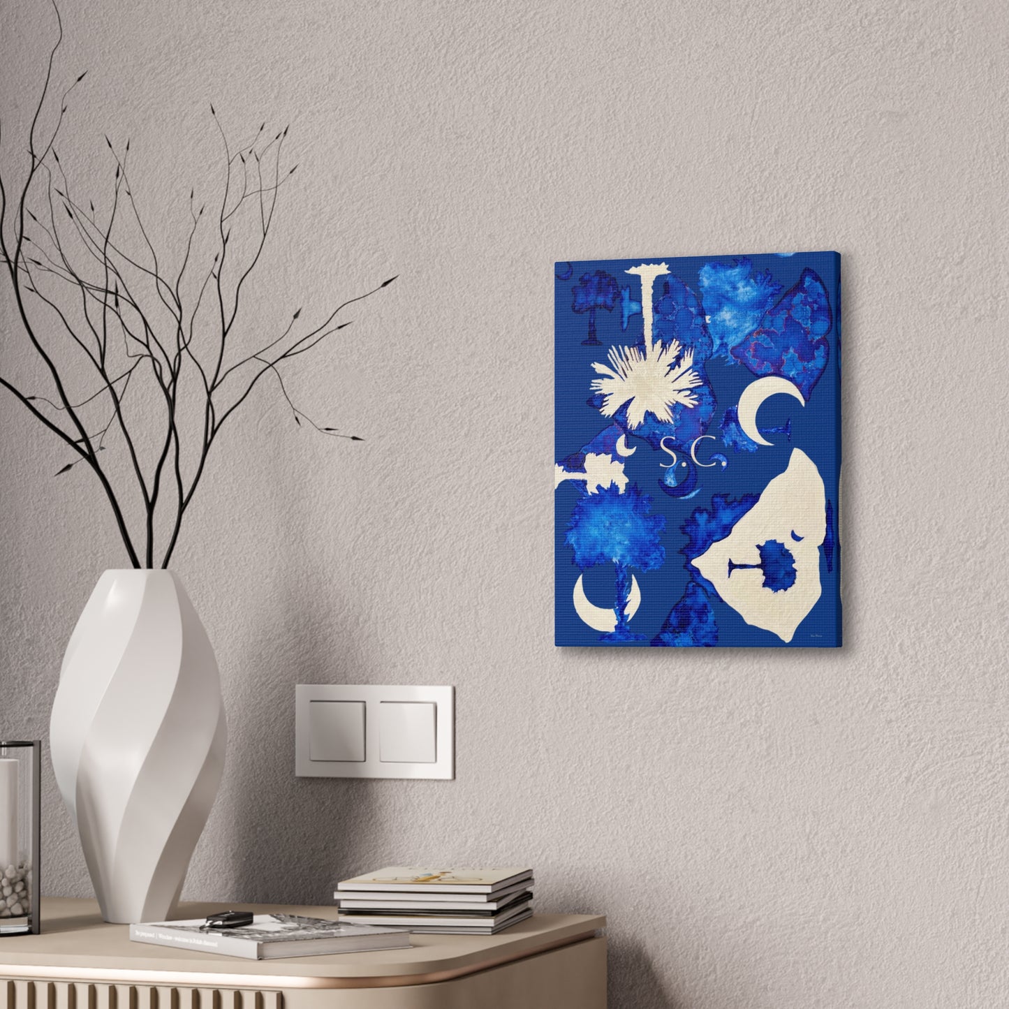 South Carolina Canvas Art Print - Artist Tina Brown