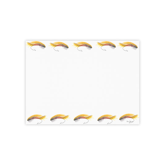 Fly Fishing-Themed Post-it® Note Pads - Perfect for Anglers and Outdoor Lovers