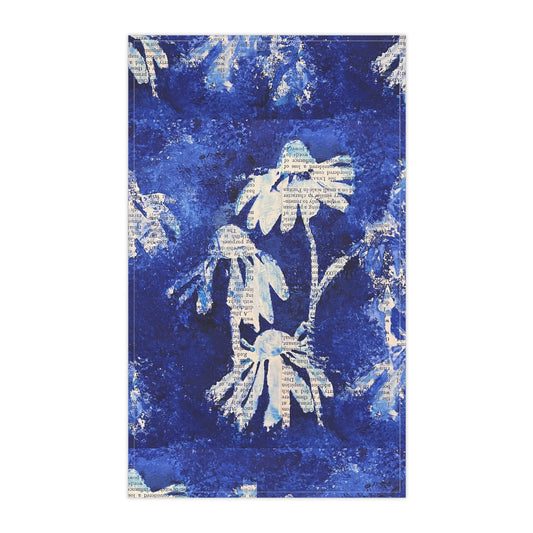 Copy of Blue Daisy Artsy Tea Towels (cotton, poly)