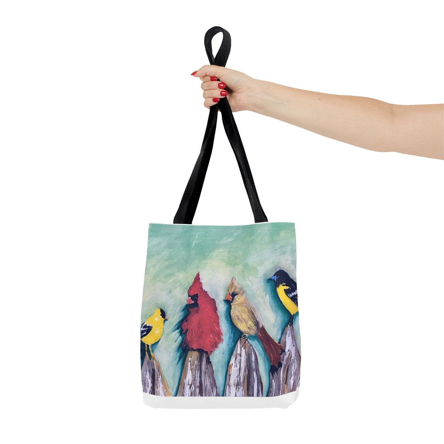 Copy of Birds on the Fence Artsy Tote Bag