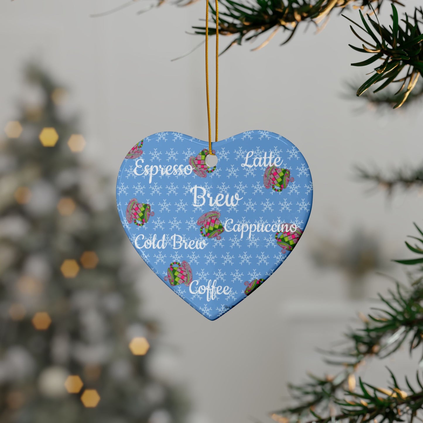 Coffee Lover Christmas Ornament