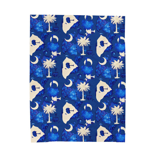 Plush Throw Blanket - South Carolina Love by Tina Brown