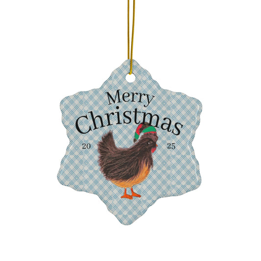 Holiday Chicken Ornament