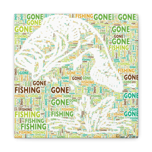 Bass Fishing Art Print Canvas