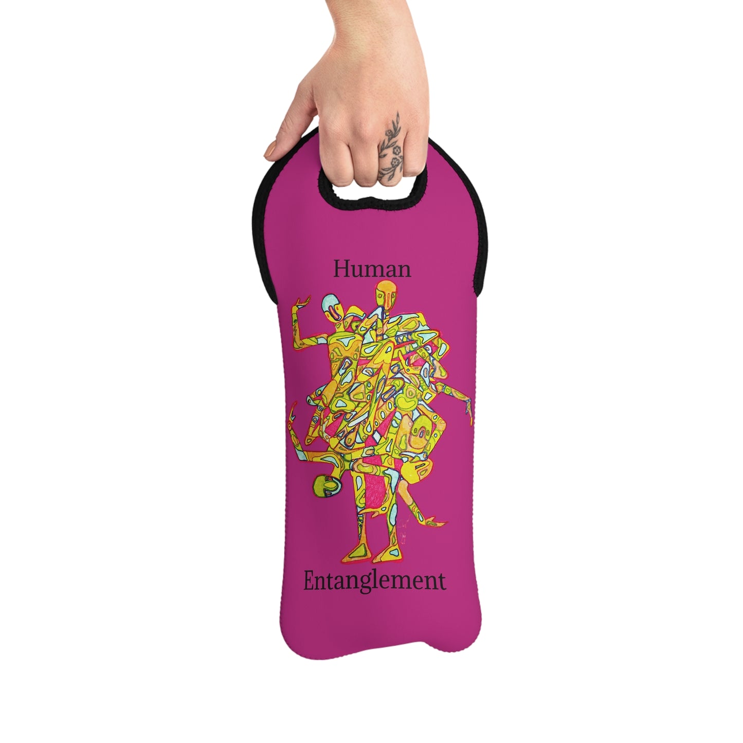 Human Entanglement Artsy Wine Tote Bag