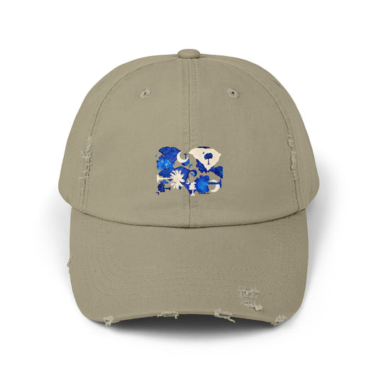 South Carolina Unisex Distressed Cap – Artist Tina Brown