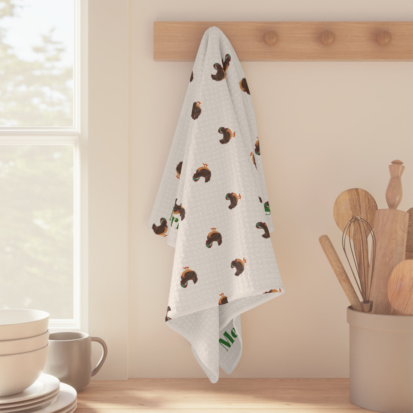 Holiday Chicken Tea Towel