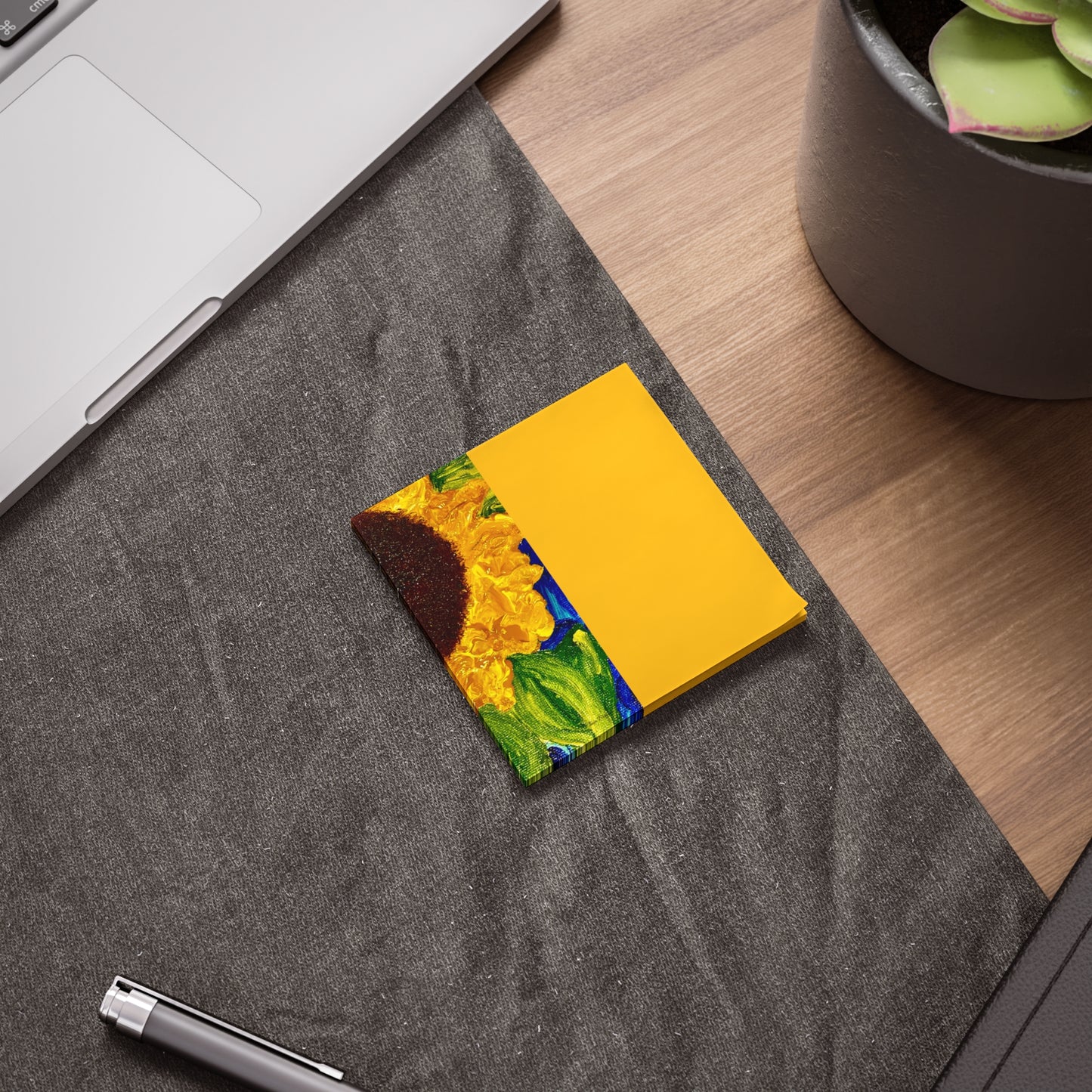 Sunflower Post-it® Note Pads, Sticky Notes for Home, Office Decor, Gift for Teachers, Planner Supplies, Bright Yellow Memo Pads