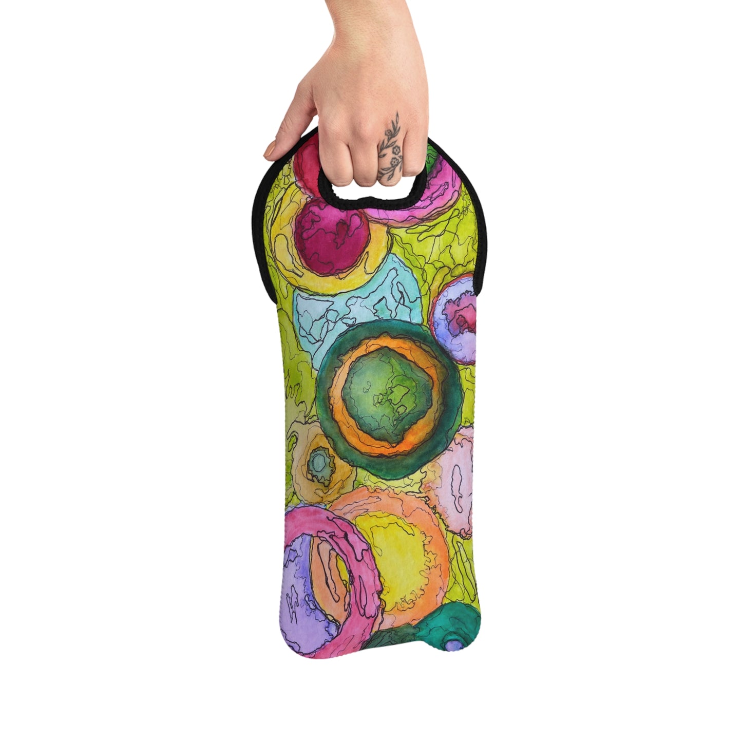 Colorful Wine Tote Bag