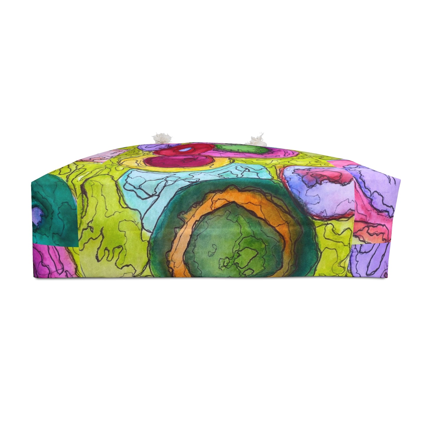 Vibrant Floral Weekender Bag, Travel Tote, Beach Bag, Overnight Bag, Weekend Getaway Essentials, Colorful Luggage