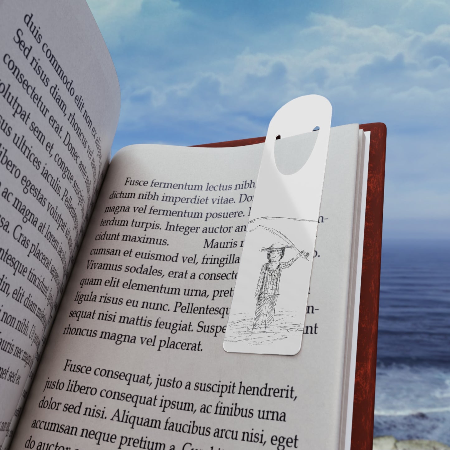 Fisherman artsy Bookmark
