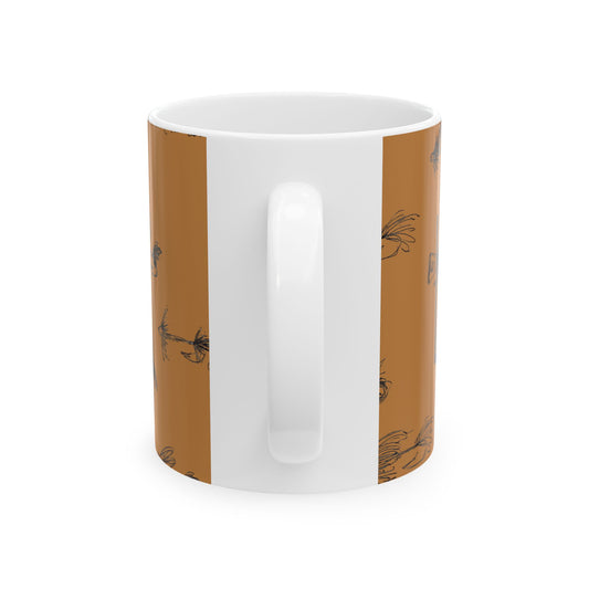 Let It Fly Ceramic Coffee Mug - Perfect for Fly Fishing Enthusiasts