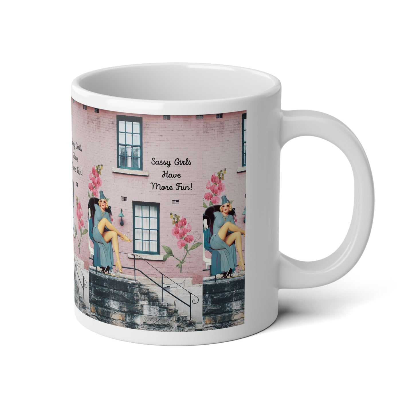 Sassy Girls Artsy Jumbo Mug, 20oz