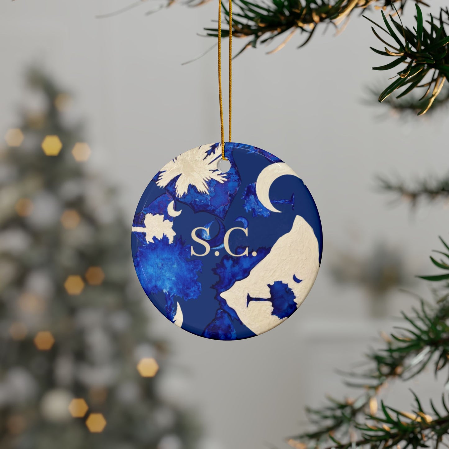 South Carolina Ornaments - Car Ornaments-artist - Tree Ornaments Tina Brown