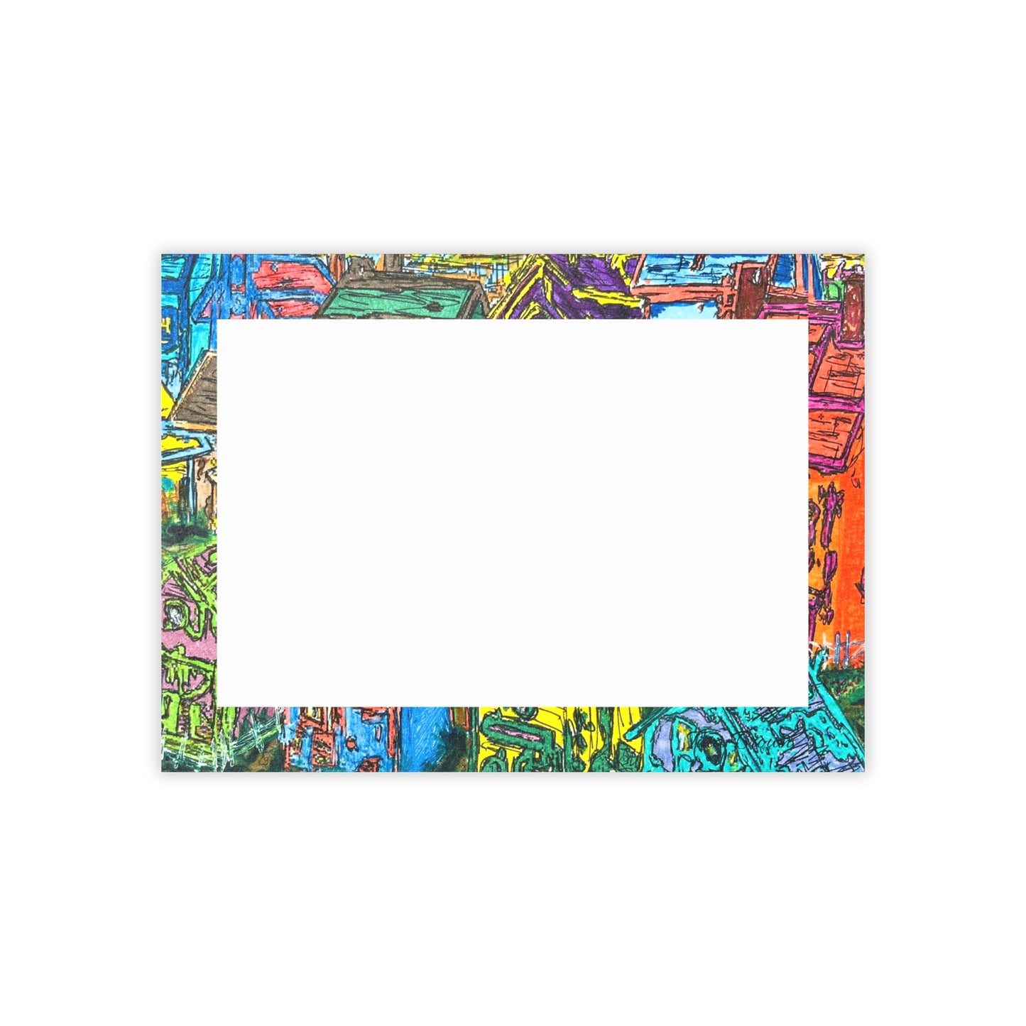 The Village Post-it® Note Pads -Artistic Posted Notes