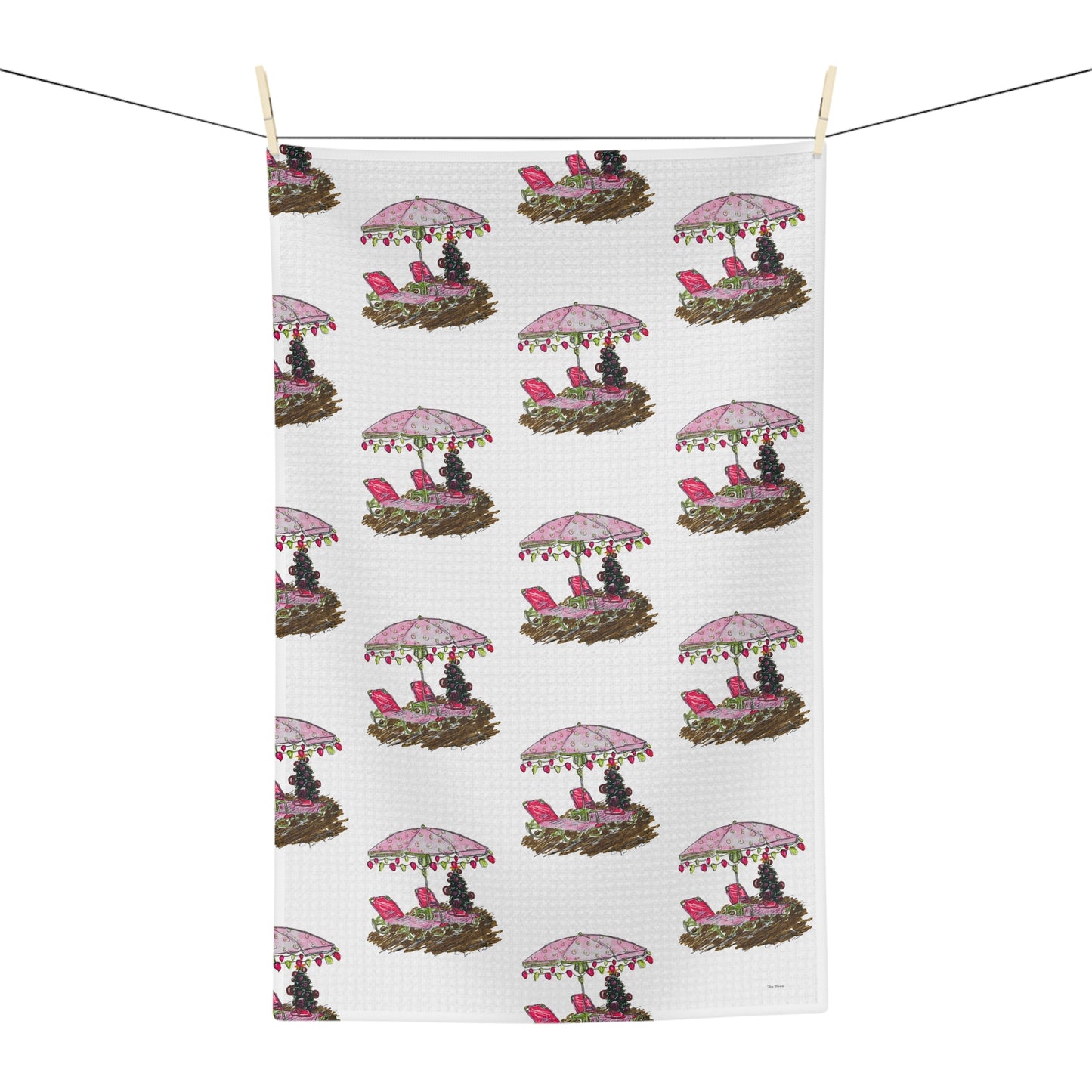 Beach Holiday Tea Towel