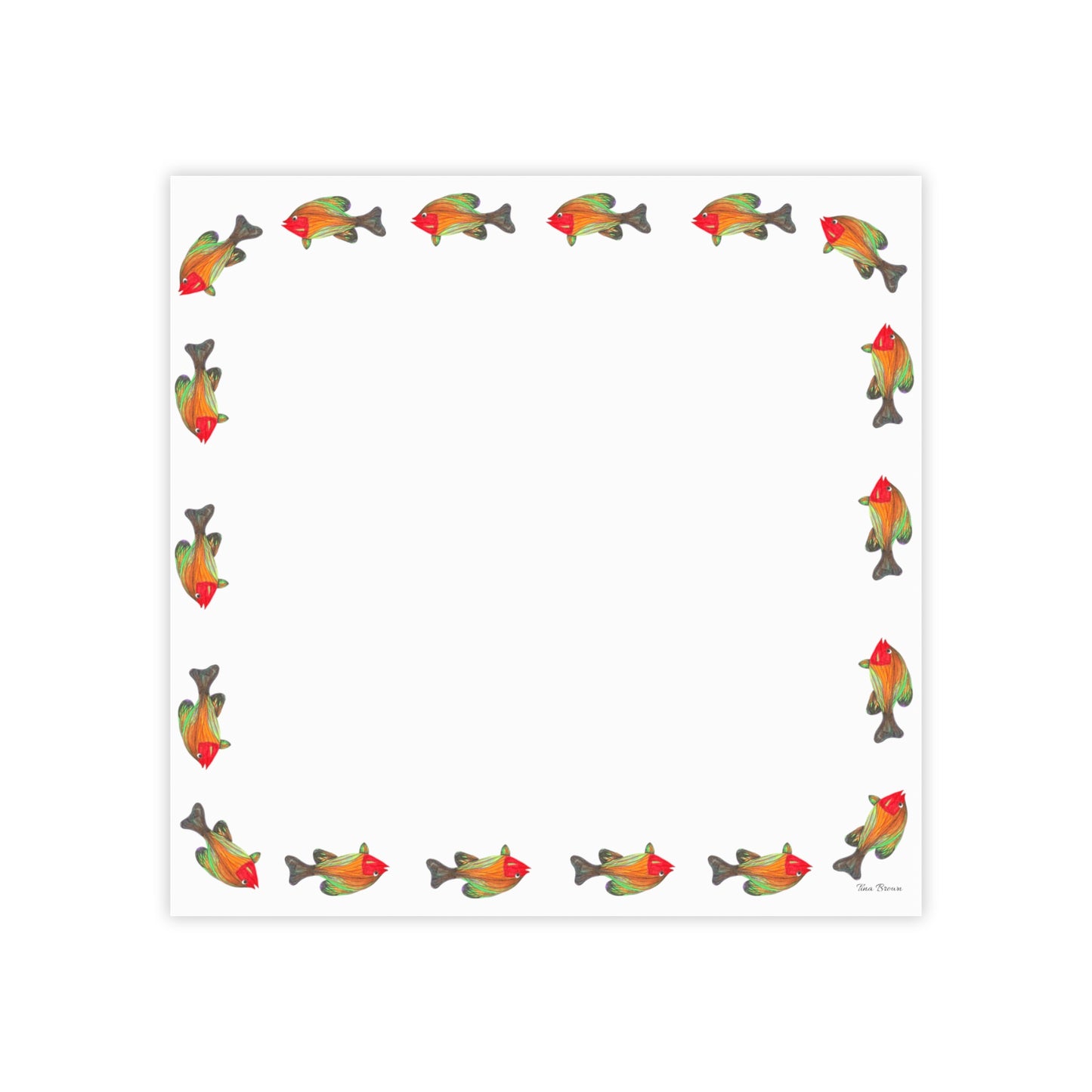 Colorful Fish-Themed Post-it® Note Pads - Perfect for Home or Office