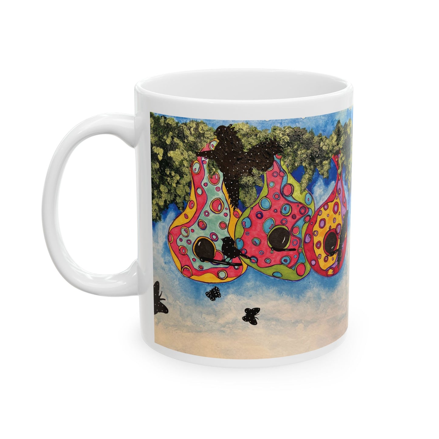 Birdhouse & Butterflies Mug 11oz