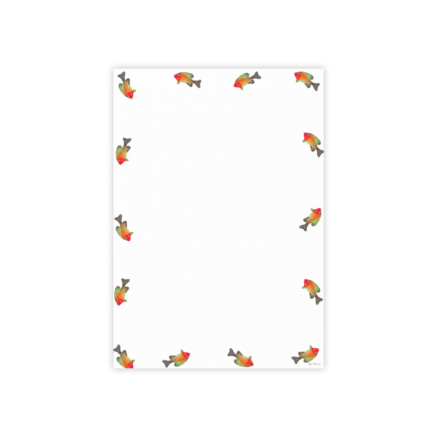 Colorful Fish-Themed Post-it® Note Pads - Perfect for Home or Office