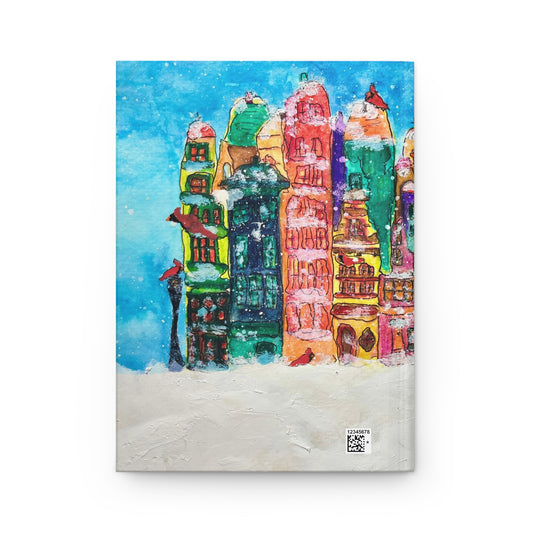 Colorful Winter-Themed Hardcover Journal, Festive Notebook for Writers, Gift for Holidays, Creative Journal for Kids, Personalized [...]