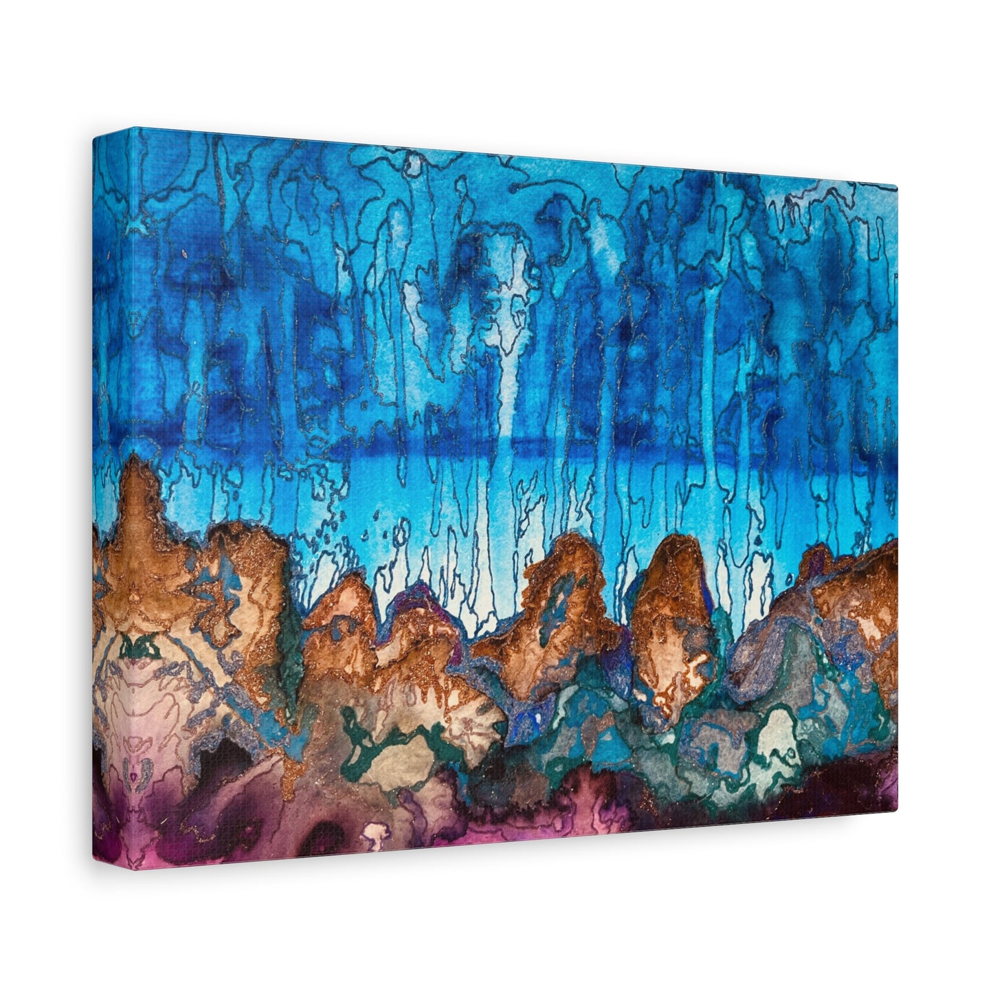 Rainy Days Art Print on Matte Canvas, Stretched, 1.25"