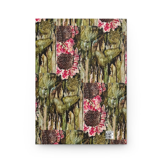 Green Sunflower Hardcover Journal Matte