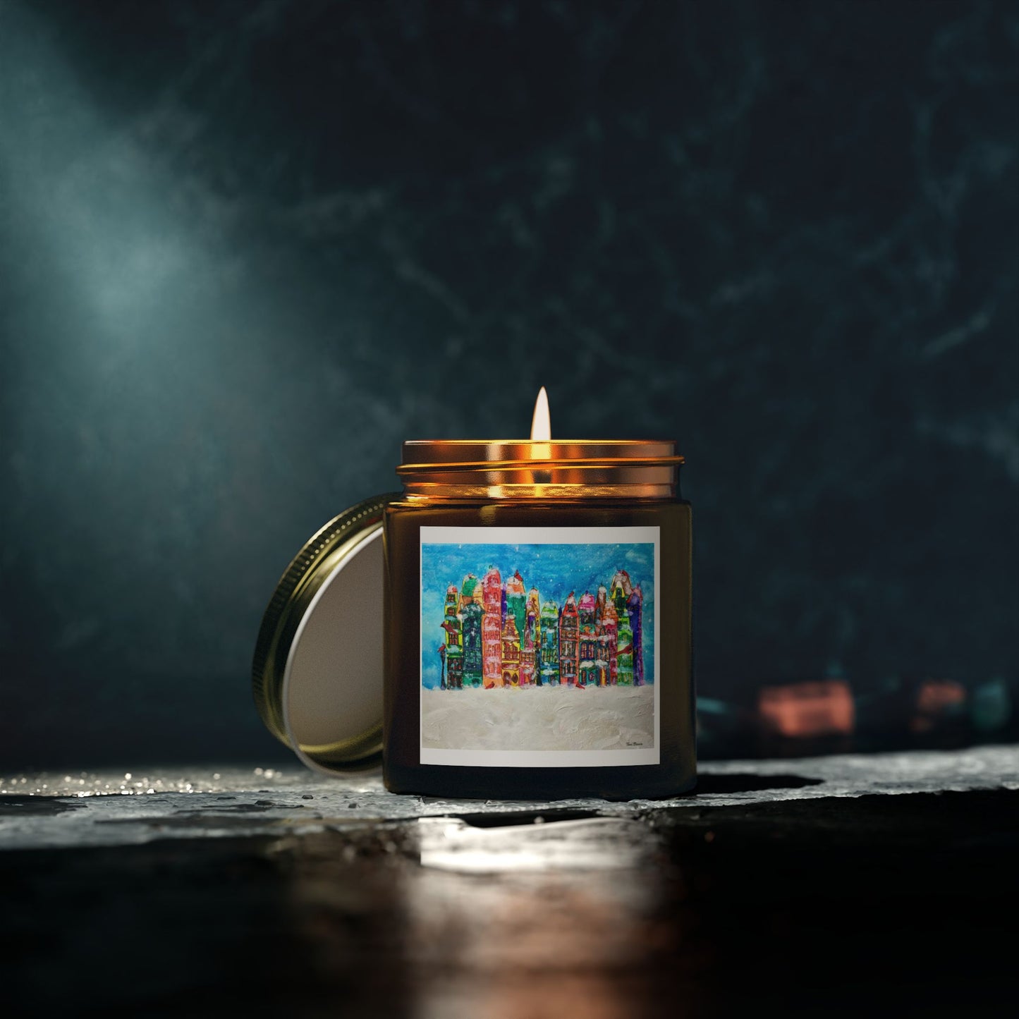 Vibrant Beach-Themed Scented Candles, Aromatherapy, Gifts for Home, Relaxation Decor, Holiday Decor