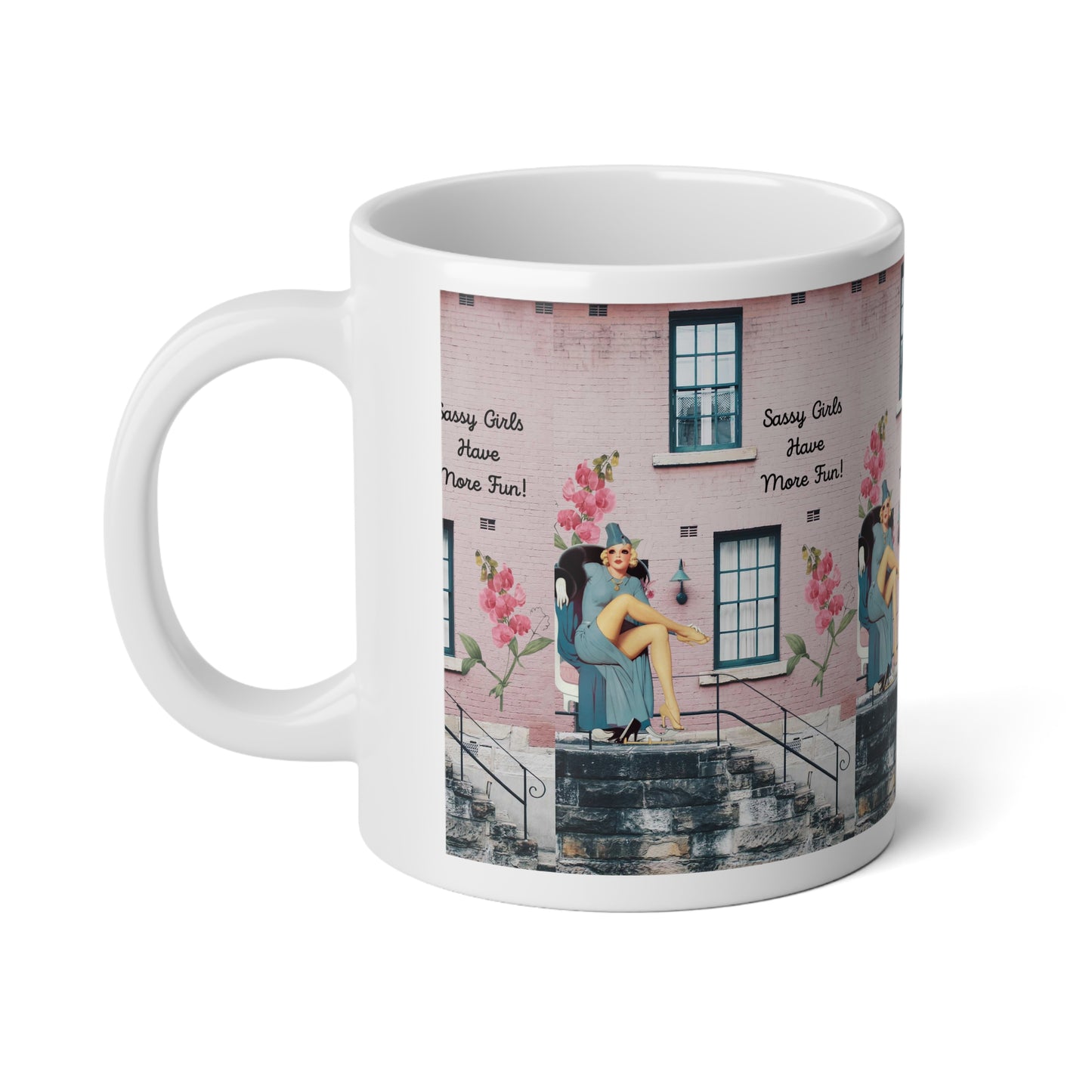 Sassy Girls Artsy Jumbo Mug, 20oz