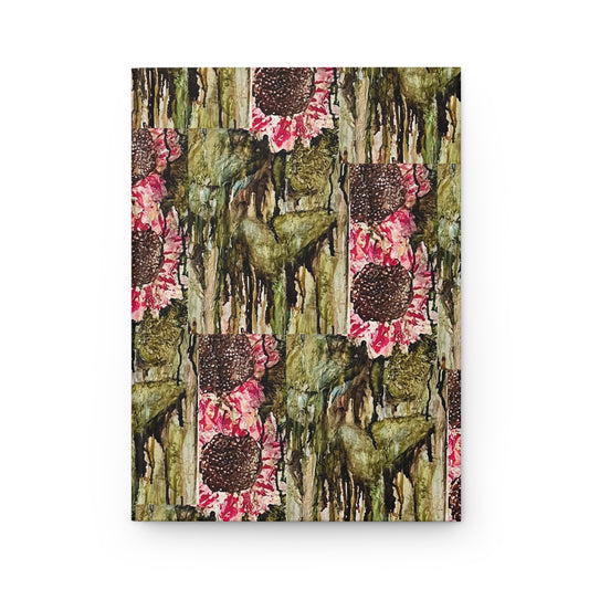 Green Sunflower Hardcover Journal Matte