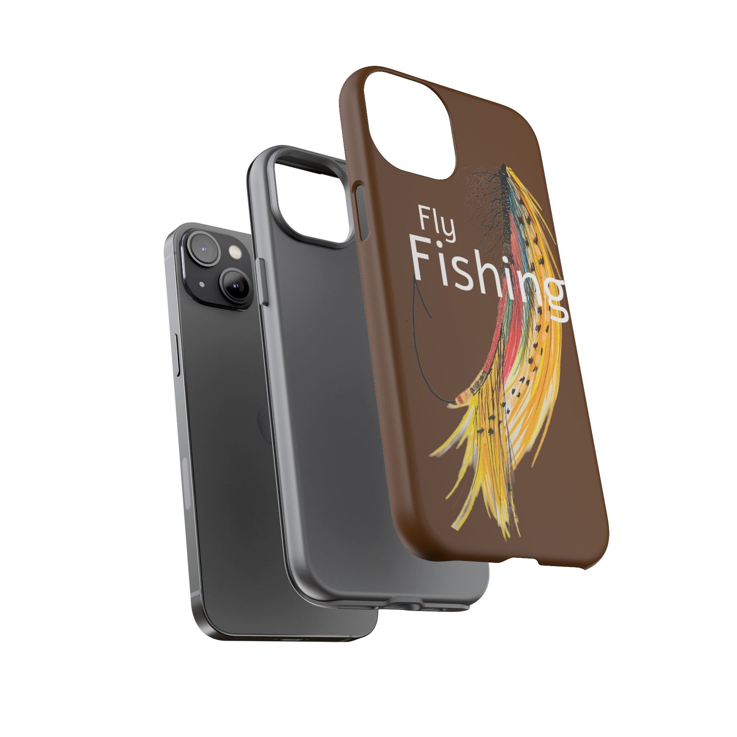 Fly Fishing Artsy Lure Tough Phone Cases