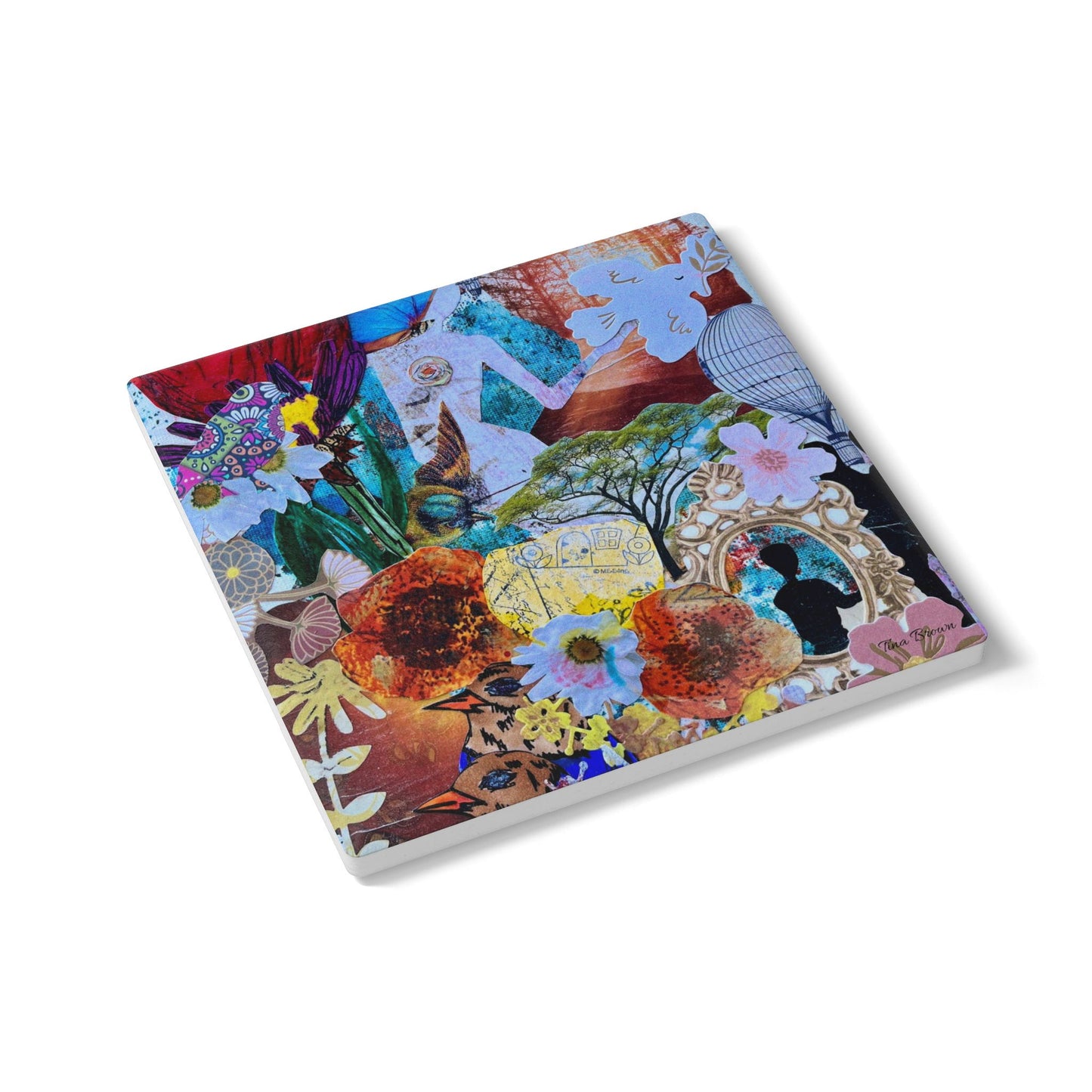 Floral Collage Coaster
