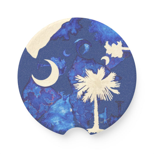 South Carolina Soapstone Car Coaster - Artist Tina Brown Design