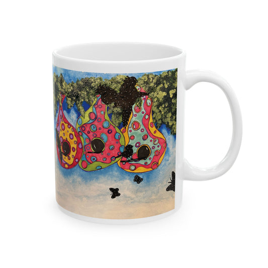 Birdhouse & Butterflies Mug 11oz
