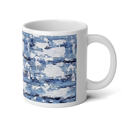 Whales Artsy Jumbo Mug, 20oz
