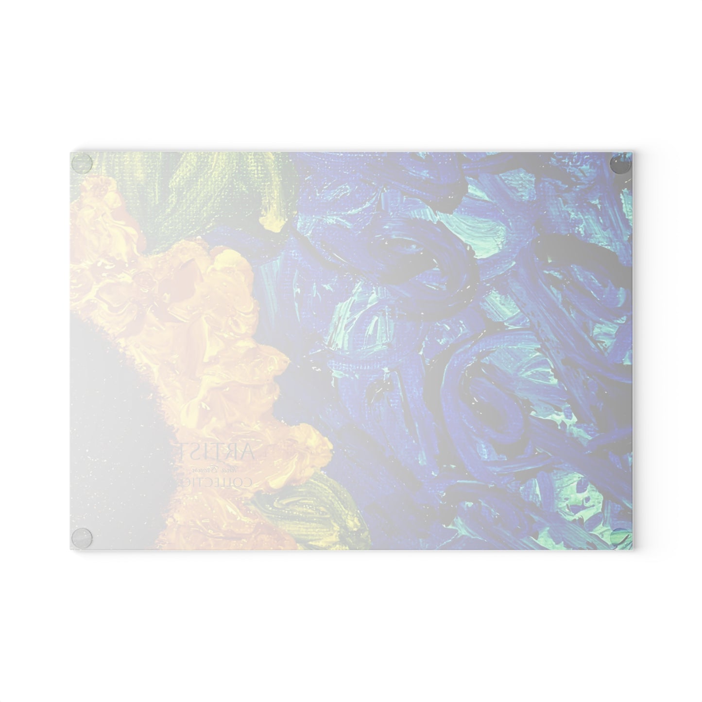 Vibrant Glass Cutting Board with Sunflower Design, Kitchen Decor, Gift for Chefs, Housewarming, Floral Art, Unique Cooking Gift