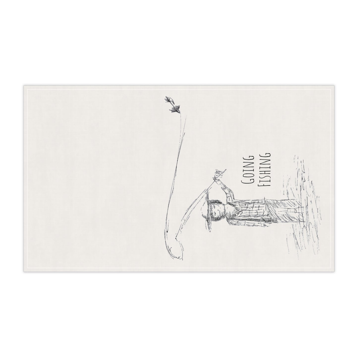 Fishermen Artsy Tea Towels (cotton, poly)