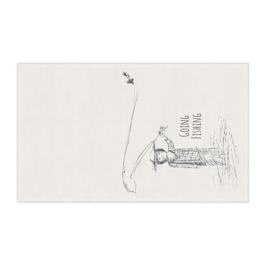 Fishermen Artsy Tea Towels (cotton, poly)
