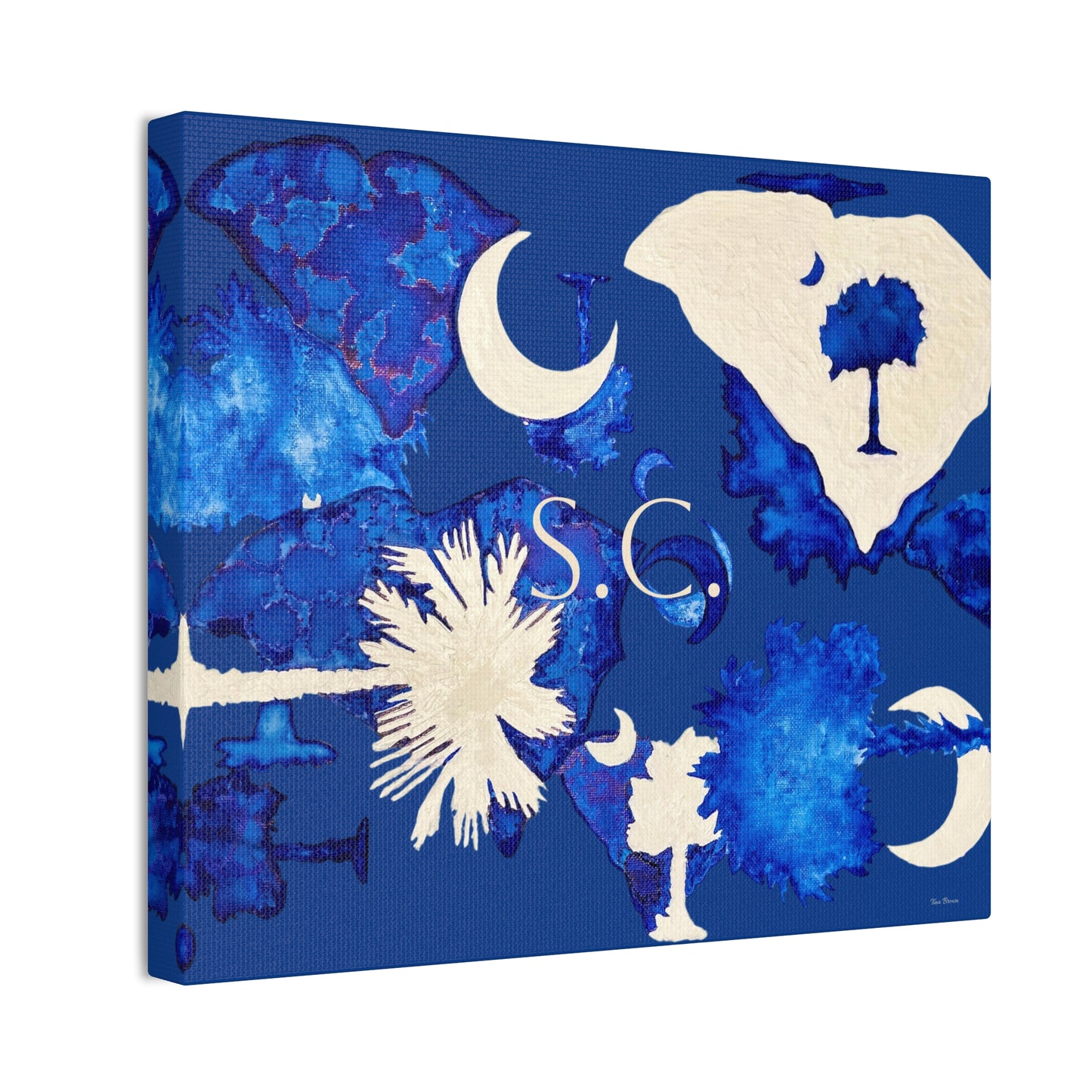 South Carolina Canvas Art Print - Artist Tina Brown