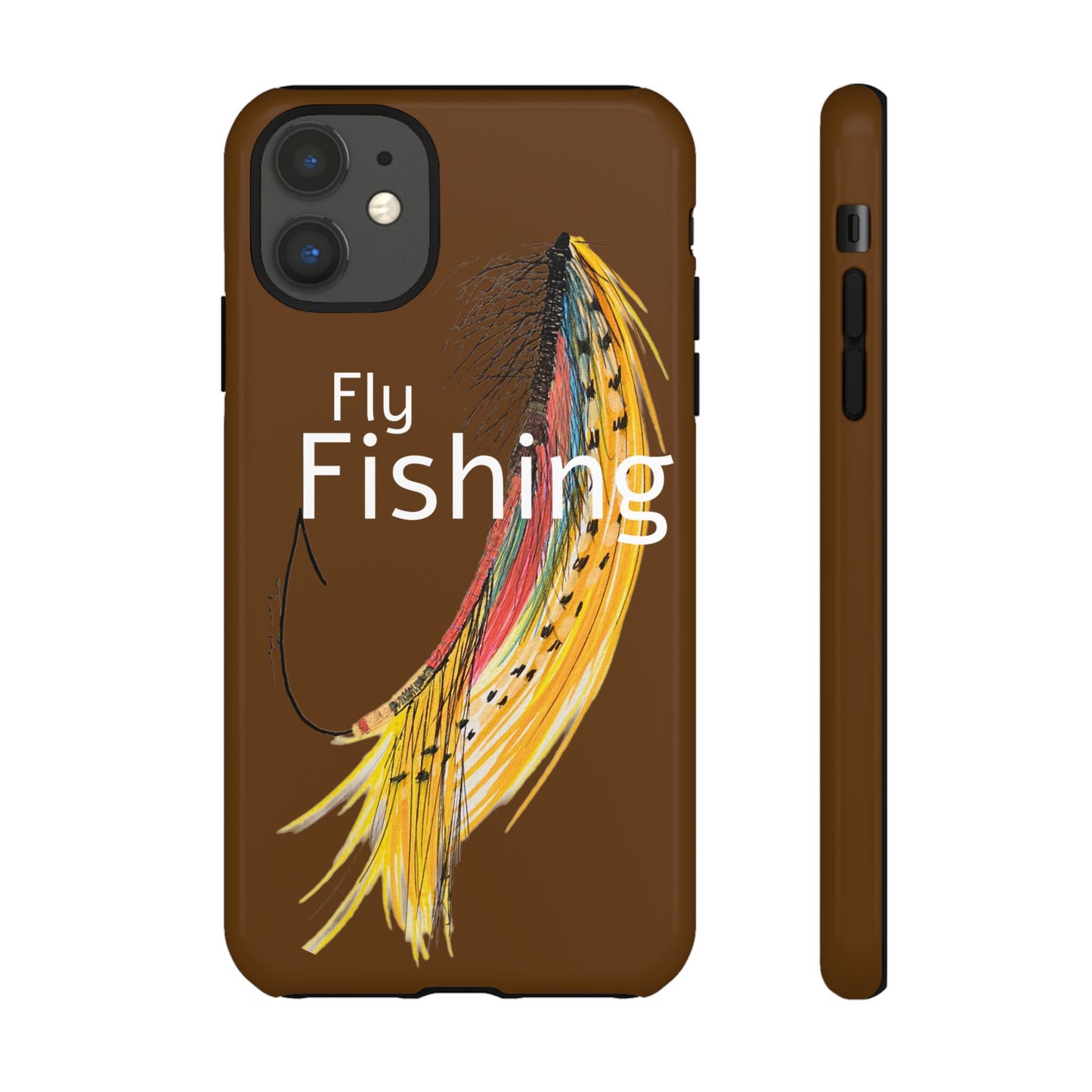 Fly Fishing Artsy Lure Tough Phone Cases