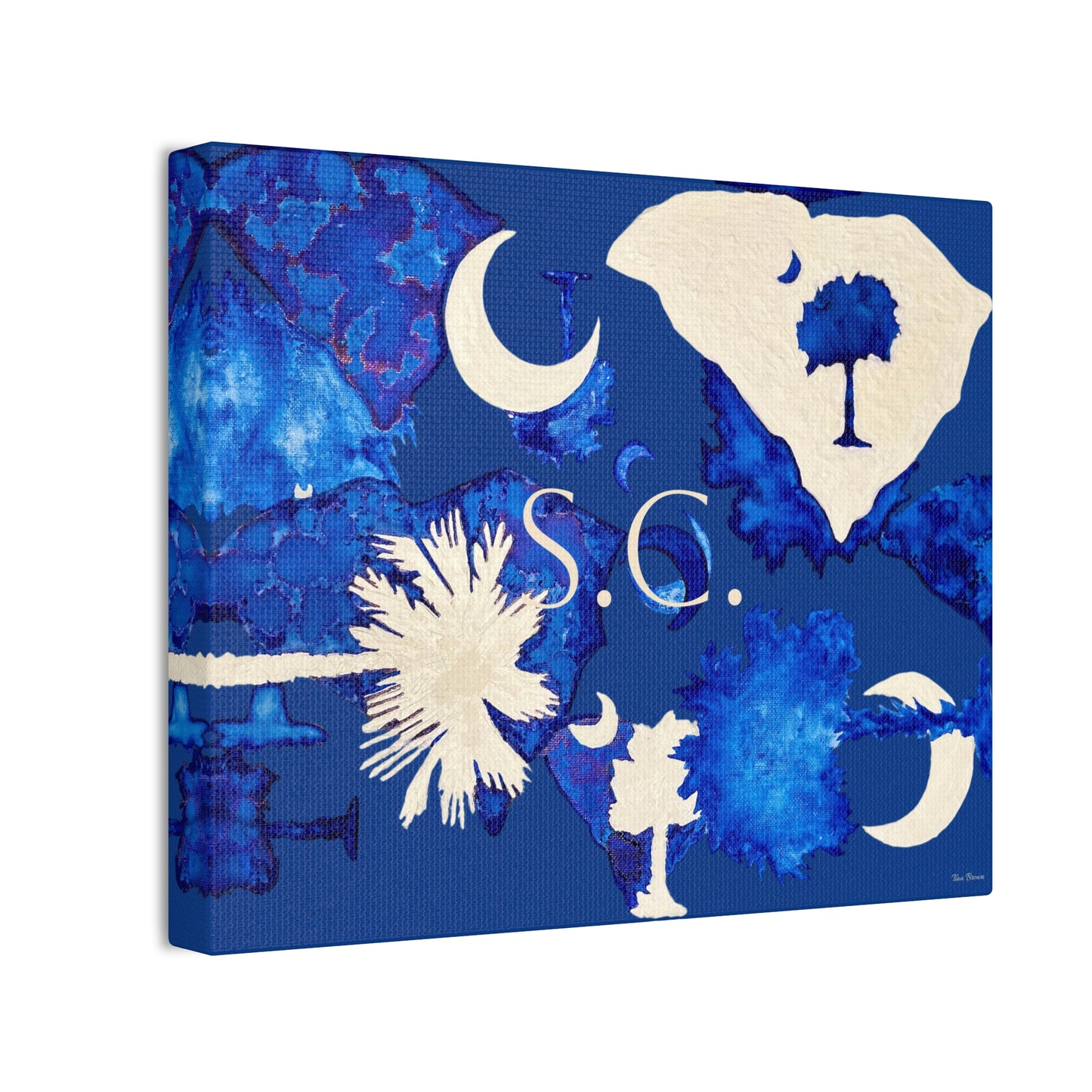 South Carolina Canvas Art Print - Artist Tina Brown