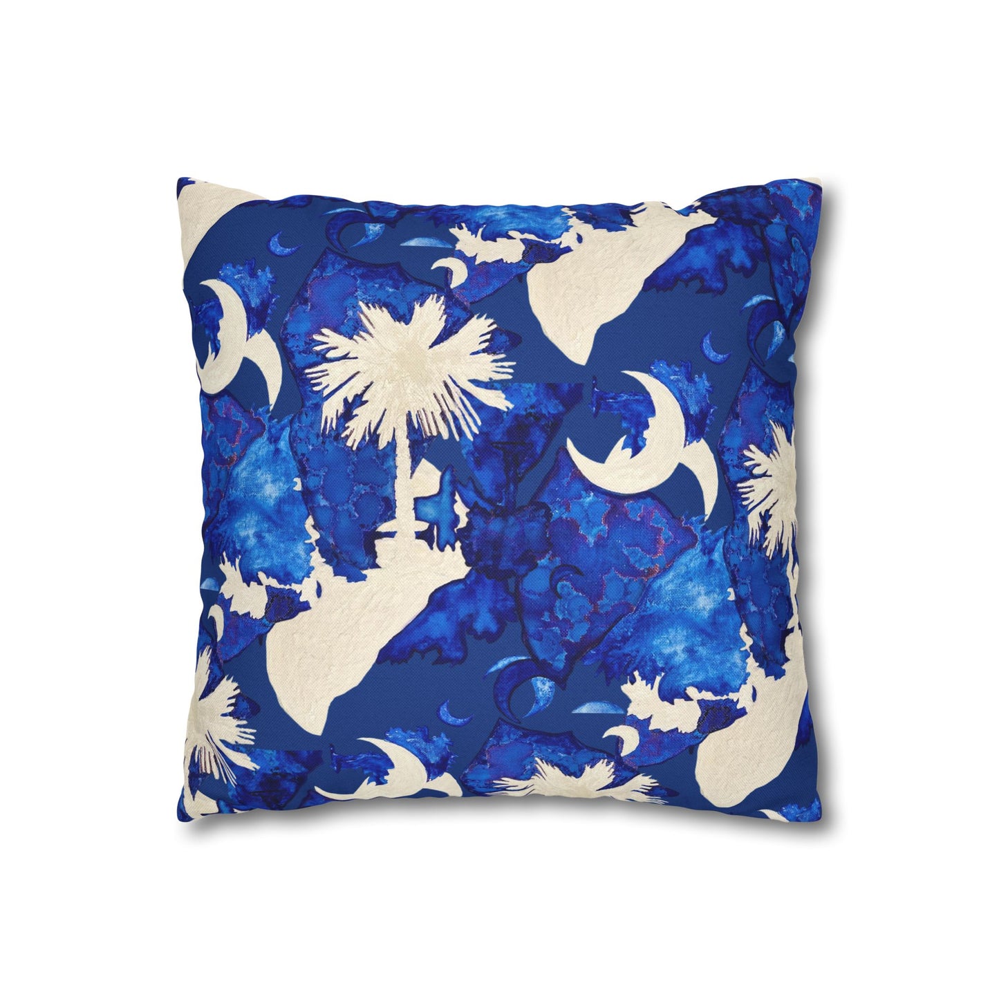 Square Pillowcase South Carolina Art Print