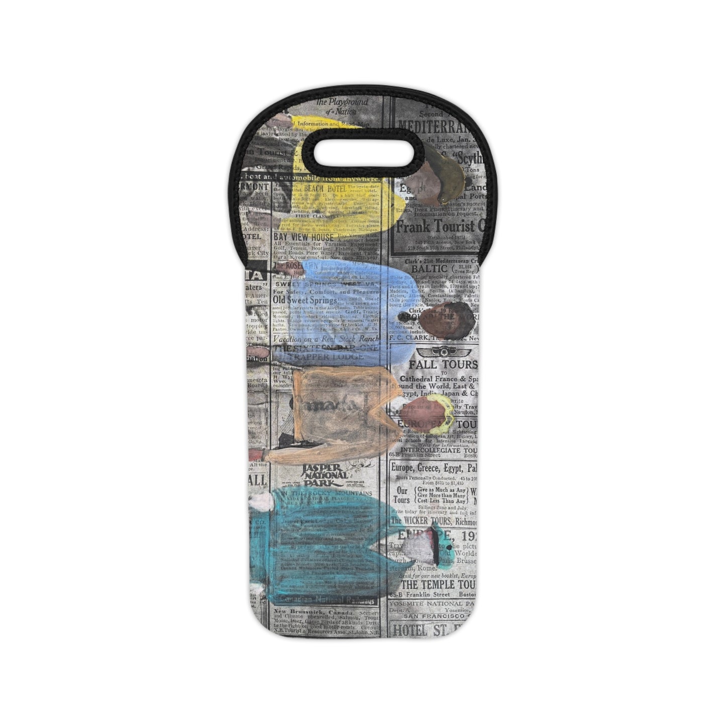 Golf Boys Artsy Wine Tote Bag