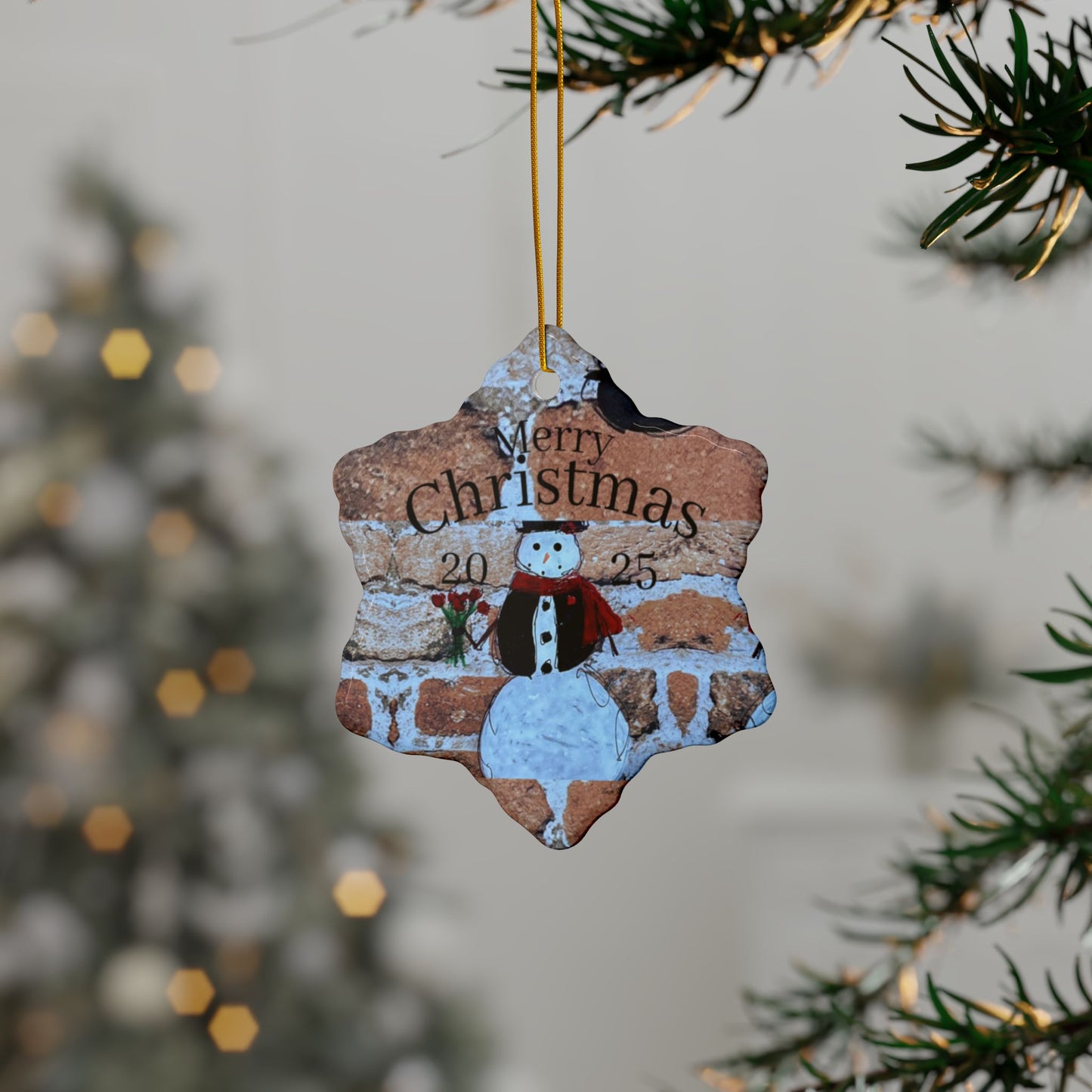 Star Snowman Ornament