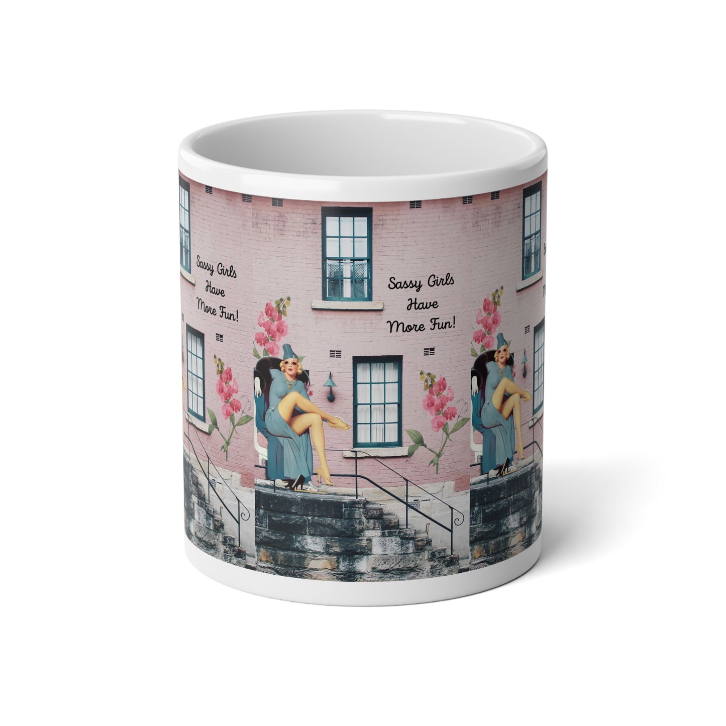 Sassy Girls Artsy Jumbo Mug, 20oz