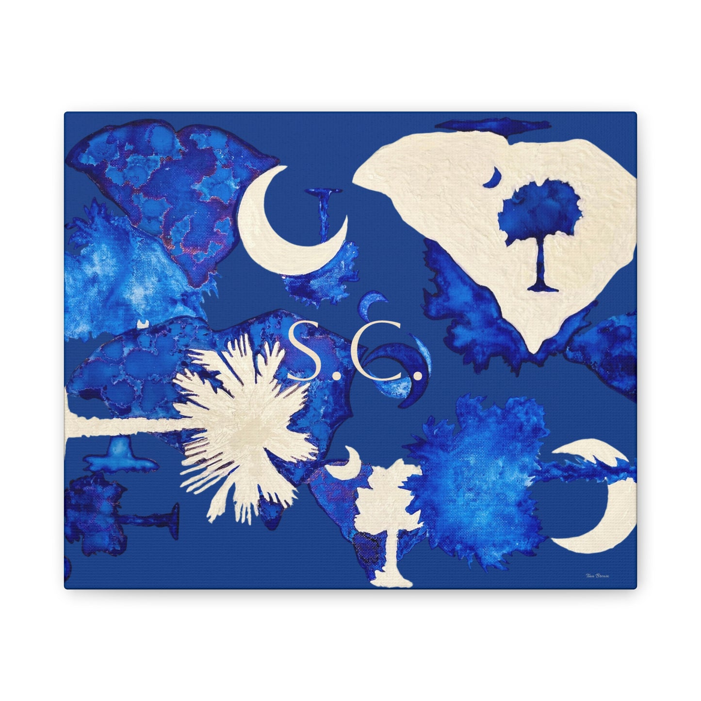 South Carolina Canvas Art Print - Artist Tina Brown