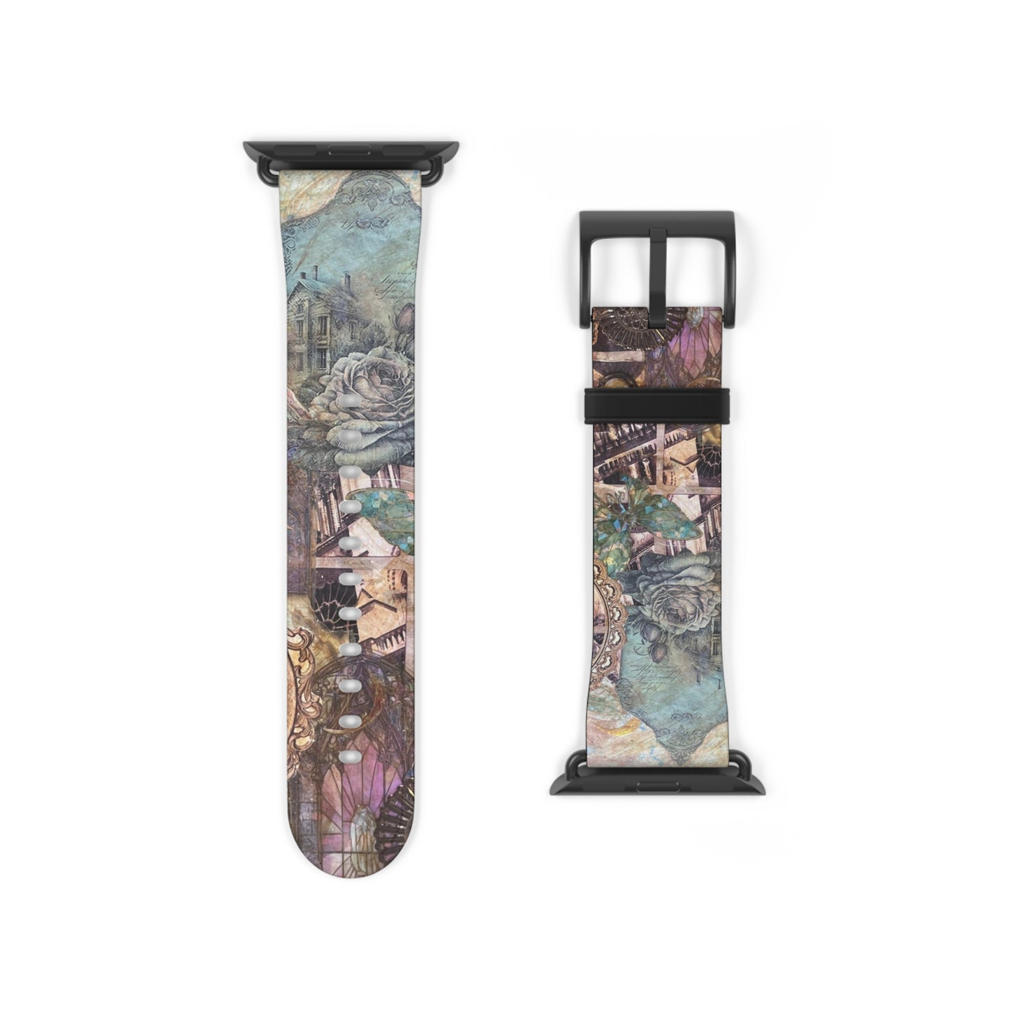 Victorian Purple Watchband - Artistic Vintage